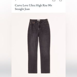 Abercrombie Curve Love 90’s  Straight Ultra High Rise Jeans